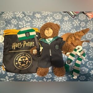 Build a Bear x Harry Potter Slytherin Bear and Accessories